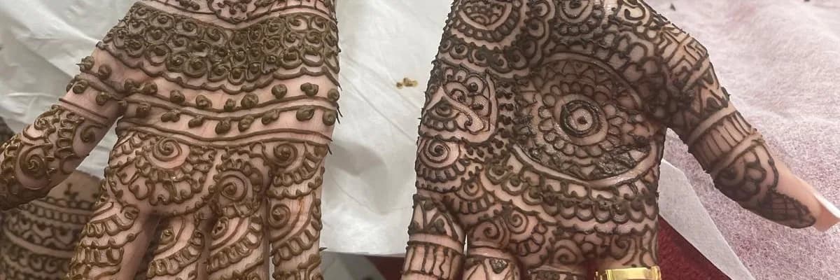 Bridal mehndi — both palms
